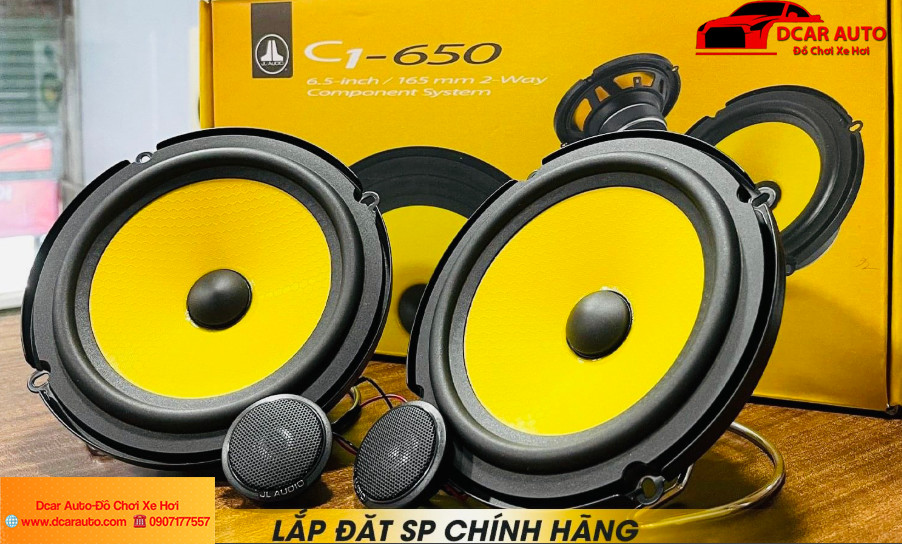JL Audio C1-650 6.5-Inch 2-Way Component Speaker System – 120W RMS, New Version