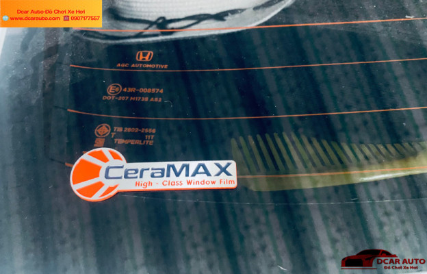 Dán phim cách nhiệt CeraMax Toyota Yaris cản tia UV,tia cực tím 99%.