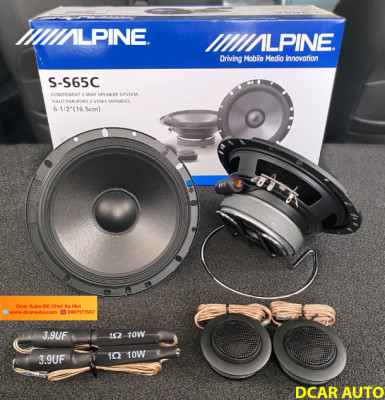 Cặp loa cánh trước Alpine Series S-S65C tích hợp phân tần và loa Treble