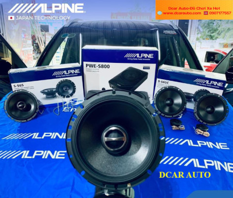 Cấu hình loa Alpine Series S-S65C kết hợp sub điện Alpine PWE-S800