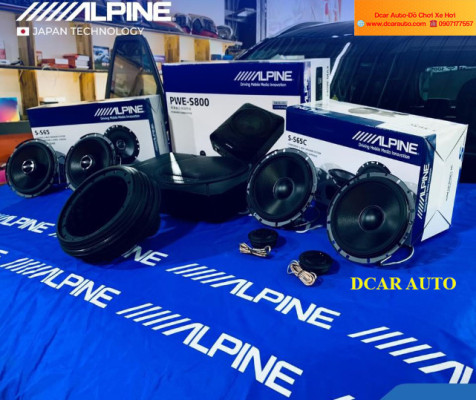 Loa cánh Alpine kết hợp sub điện Alpine cao cấp