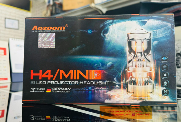 Đèn bi led Mini Aozoom H4 phiên bản mới nhất