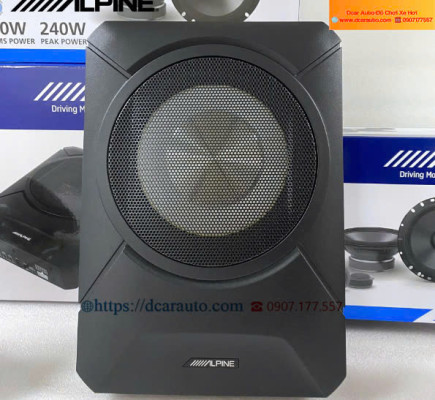 Lắp loa sub điện Alpine S800 sản phẩm chính hãng tại Dcar Auto.