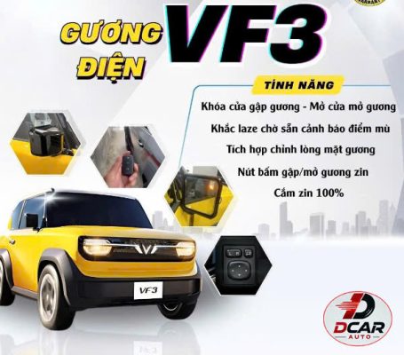 Độ gương điện Vinfast VF3 tại Quận 12