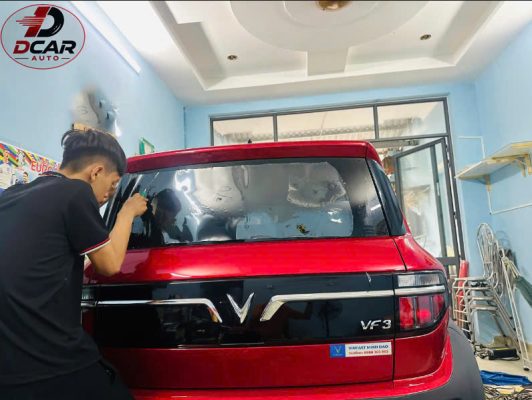 Dcar Auto địa chỉ dán phim cách nhiệt xe Vinfast VF3 chính hãng,tốt nhất.