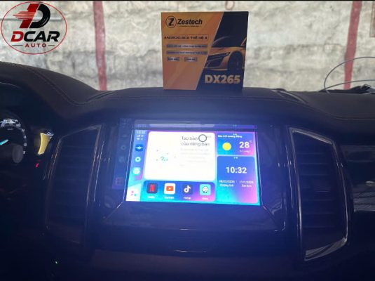 Lắp Android box Ford Ranger Wildtrak Zestech bảo hành chính hãng 24 tháng