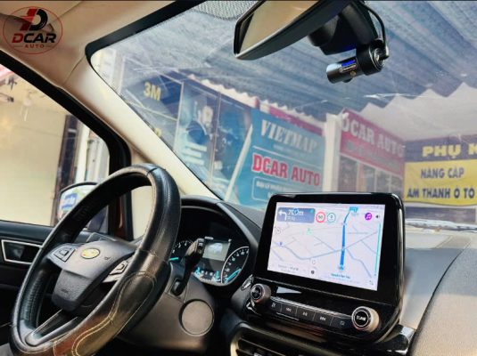 Bản đồ Việt Map cảnh báo tốc độ và camera phạt nguội an toàn lái xe tích hợp màn hình zin Ford Ecosport 