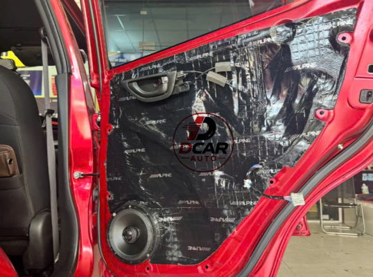 Cách âm chống rung chống ồn hiệu quả cho xe Honda Brio.