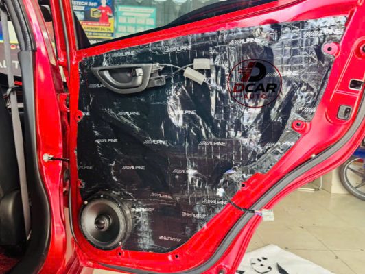 Cách âm cửa sau xe Honda Brio