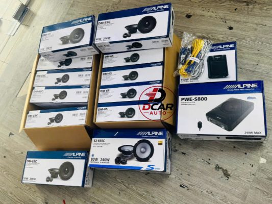 Địa chỉ nâng cấp âm thanh xe hơi Quận 12 đầy đủ sản phẩm chất lượng thương hiệu Alpine.