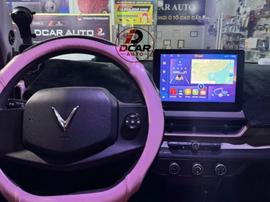 Màn hình Vinfast VF3 android tích hợp camera lùi AHD.