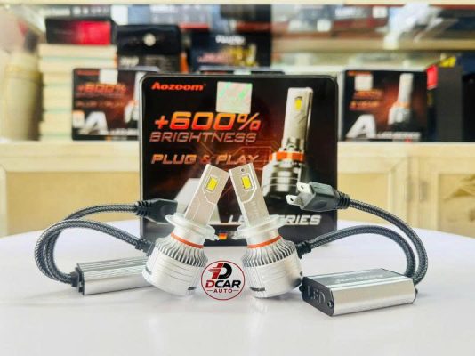 Đèn led Aozoom A45 lắp Vinfast VF3 bảo hành 3 năm lắp đặt tại Dcar Auto.