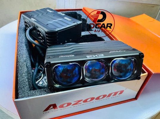 Đèn trợ sáng Aozoom EX3 công nghệ led hiện đại,3 bi cầu projector