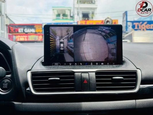 Dcar Auto lắp camera 360 độ xe ô tô tại TP.HCM,chuyên lắp camera 360 độ Mazda 3.