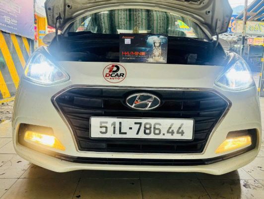 Bi led Mini H4 Aozoom lắp Hyundai I10 thương hiệu tăng sáng hàng đầu hiện nay.