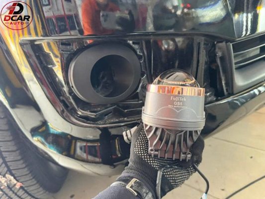Độ bi led gầm Toyota Fortuner 2015,bi led gầm 3 inch siêu sáng.