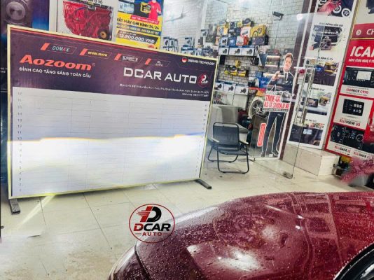 Ánh sáng thực tế đèn led Aozoom A45 lắp đặt trên Vinfast VF5.