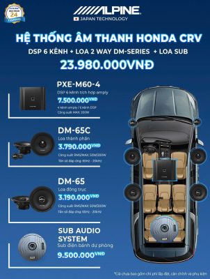 Nâng cấp loa Honda CRV