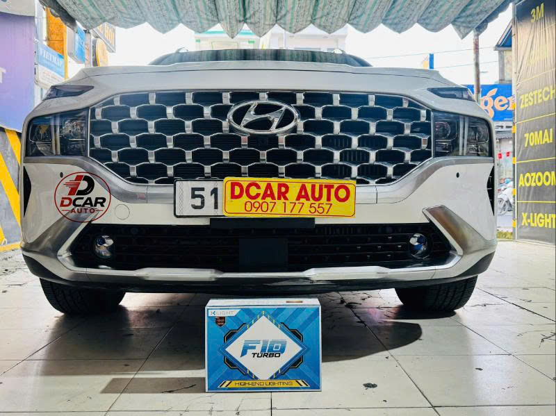 Bi led gầm Hyundai Santafe 2023