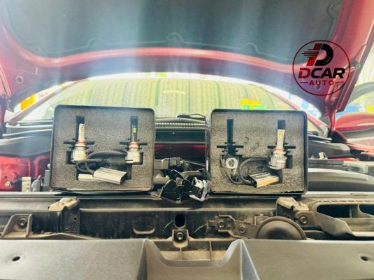 Nâng cấp đèn Hyundai Accent 2 cặp đèn led Aozoom siêu sáng.