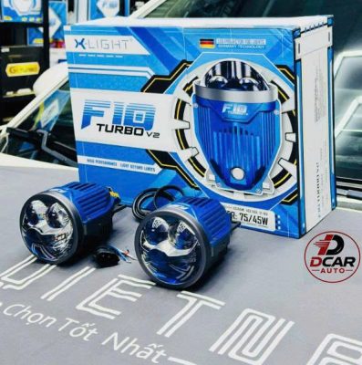 Bi led F10 Turbo V2 công suất cos 45w,công suất pha 75w.