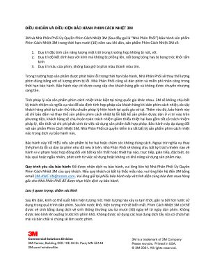 Chứng nhận bảo hành điện tử phim 3M chính hãng của 3M Việt Nam.