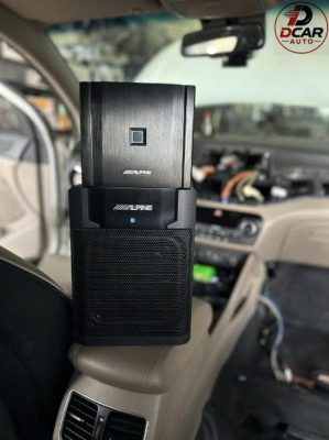 Nâng cấp âm thanh Hyundai Tucson cấu hình âm thanh Alpine loa cánh,Amply và loa sub điện.