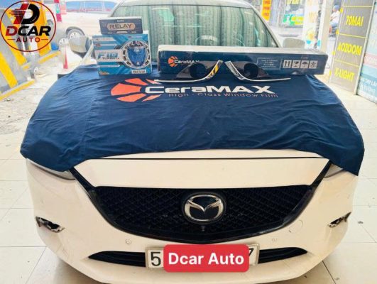 Nâng cấp đèn gầm và dán phim cách nhiệt Mazda 6