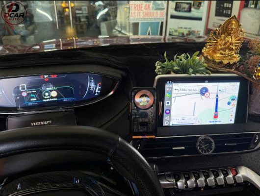 Bộ HUD hiển thị cảnh báo tốc độ và camera phạt nguội,kết hợp bản đồ chỉ đường Viet Map Live cảnh báo tốc độ