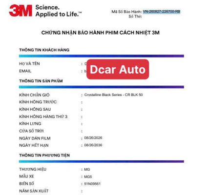 Tem bảo hành điện tử 3M chính hãng
