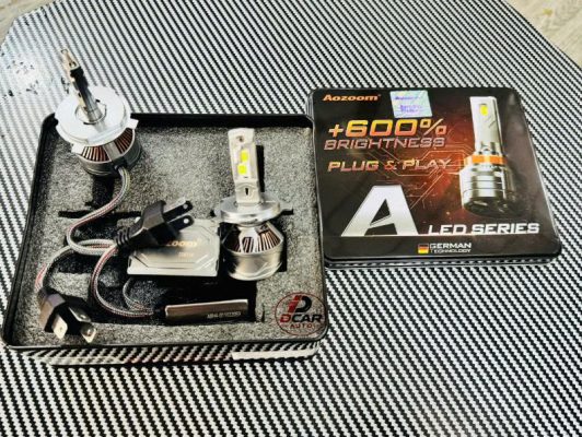 Nâng cấp đèn led ô tô bóng led Aozoom A85.